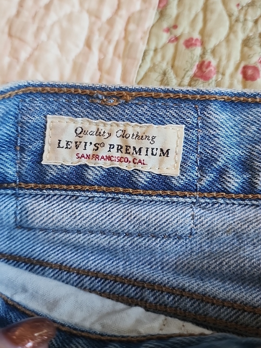 Light Blue Distressed Women's Jeans - Picture 2 of 4